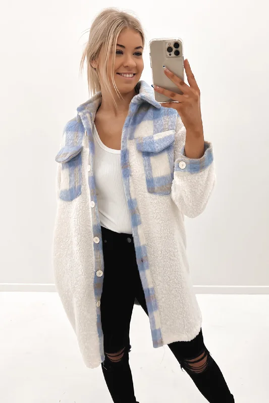 Low Prices Adele Cosy Shacket Blue