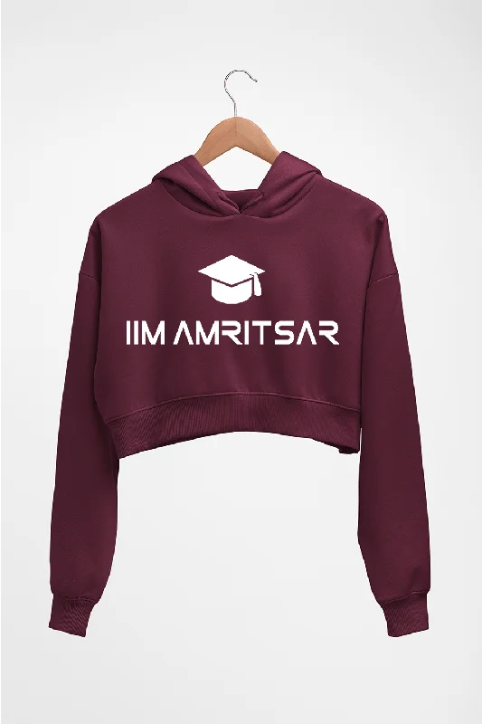 Deal of the Week IIM Amritsar Crop HOODIE FOR WOMEN