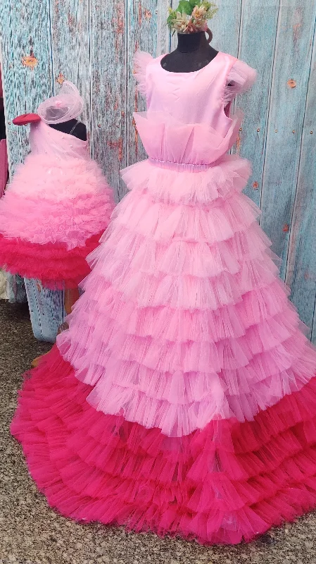 Price Reduction Pink Fantasy Mom Daughter Set