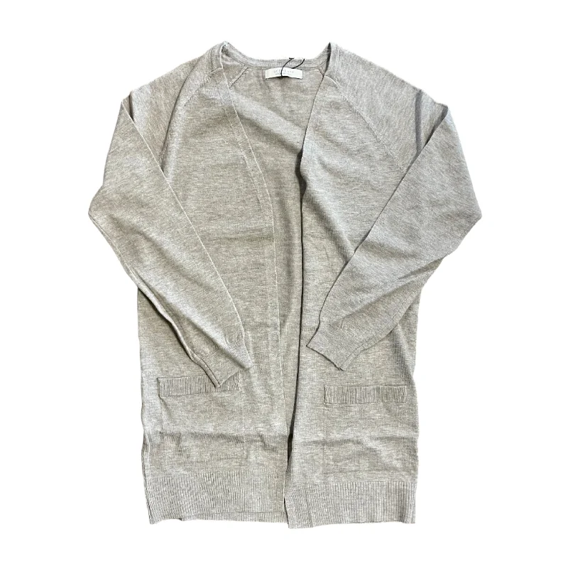 Final Markdown Heather Taupe Cardigan