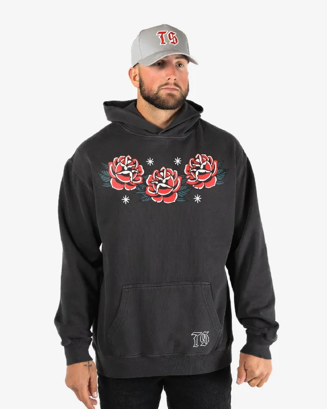 Mega Sale Traditional Snake Hoodie - Faded Black