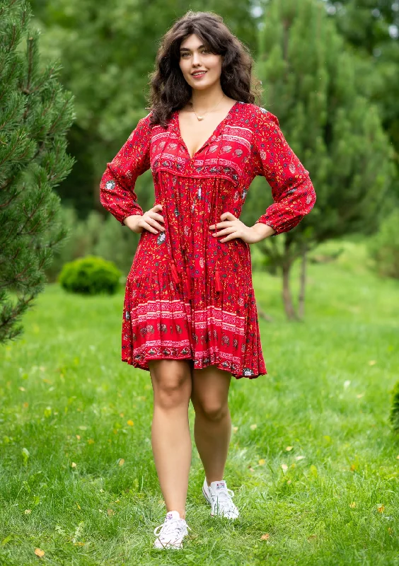 Nelly Red Chili Mini Dress