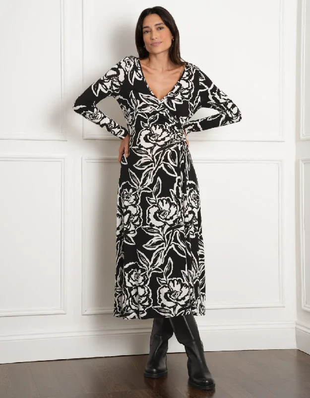 Don't Miss Eily Drawstring Detail Midi Maternity Dress
