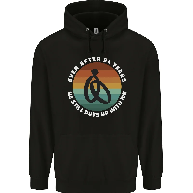 Special Savings 54 Year Wedding Anniversary 54th Marriage Mens 80% Cotton Hoodie