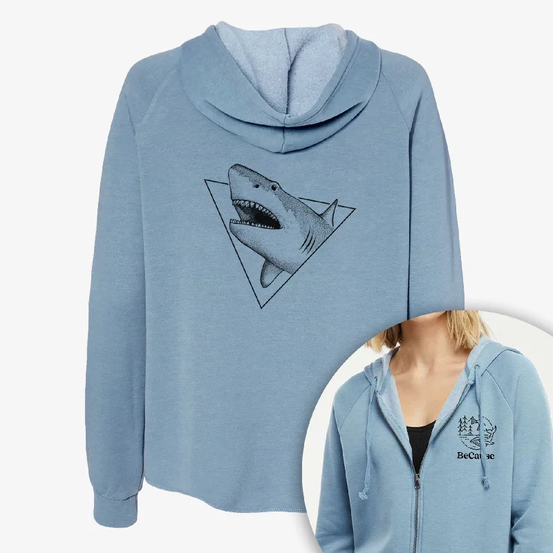 Extra Savings Great White Shark Triangle - Women's Cali Wave Zip-Up Sweatshirt