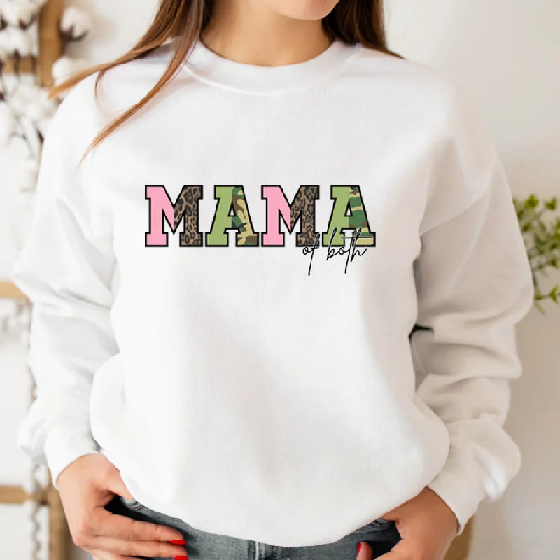 Don't Wait Mama Of Both Pink & Camo Sweatshirt