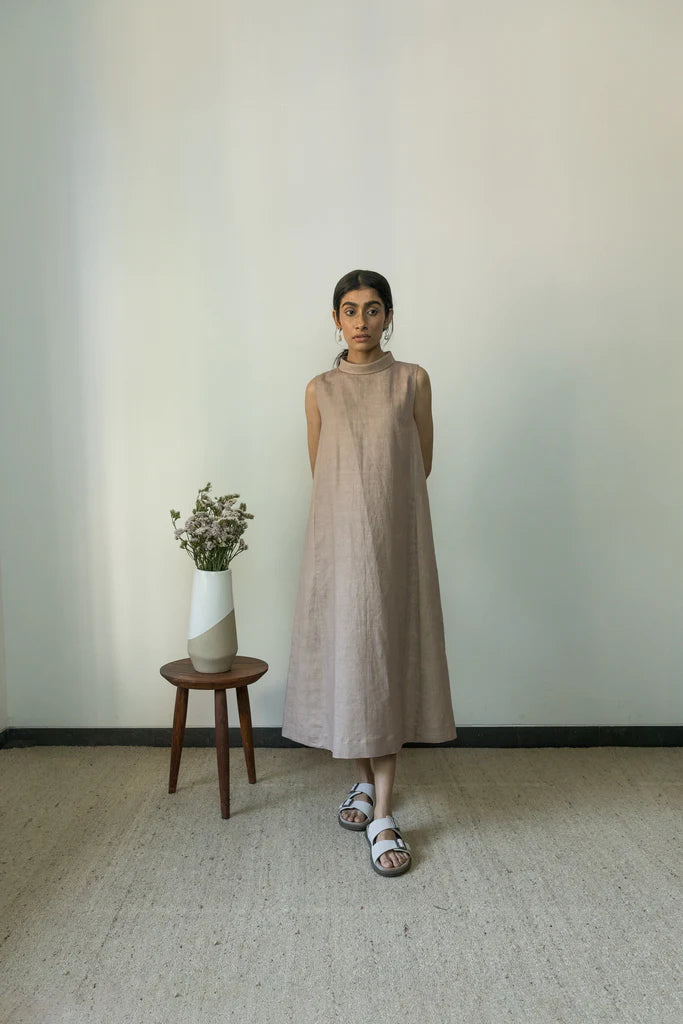 Massive Deals High-neck A-line Dress