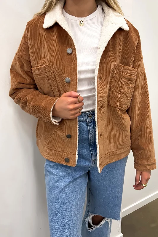 Big Savings Huntley Cord Jacket Tan