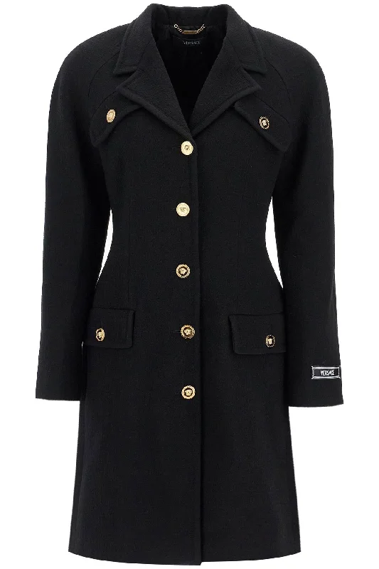 Year-End Sale VERSACE raglan crepe coat