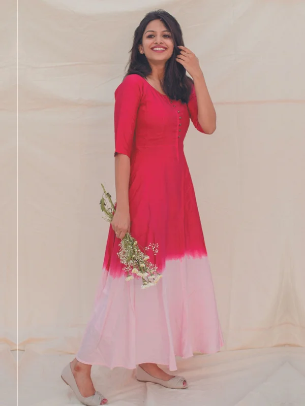 Mega Deal Sunset Blossom Fit & Flare Dress