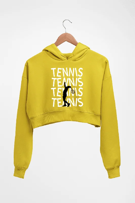 Deal Mania Tennis Crop HOODIE FOR WOMEN