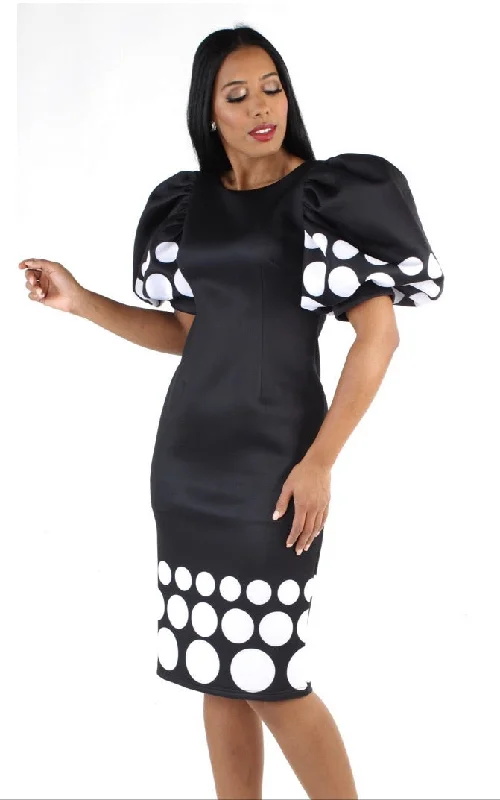 Limited Quantity Polka Dot Sleeve Dress by For Her NY Puff Sleeve