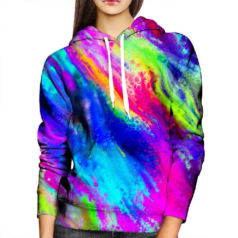 Take Advantage Colored Cracks Womens Hoodie