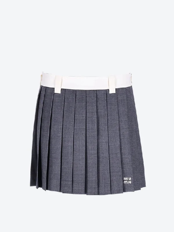 Wool skirt