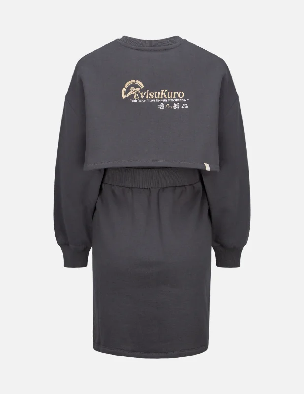 Closeout Logo Embroidered 2-in-1 Sweat Dress