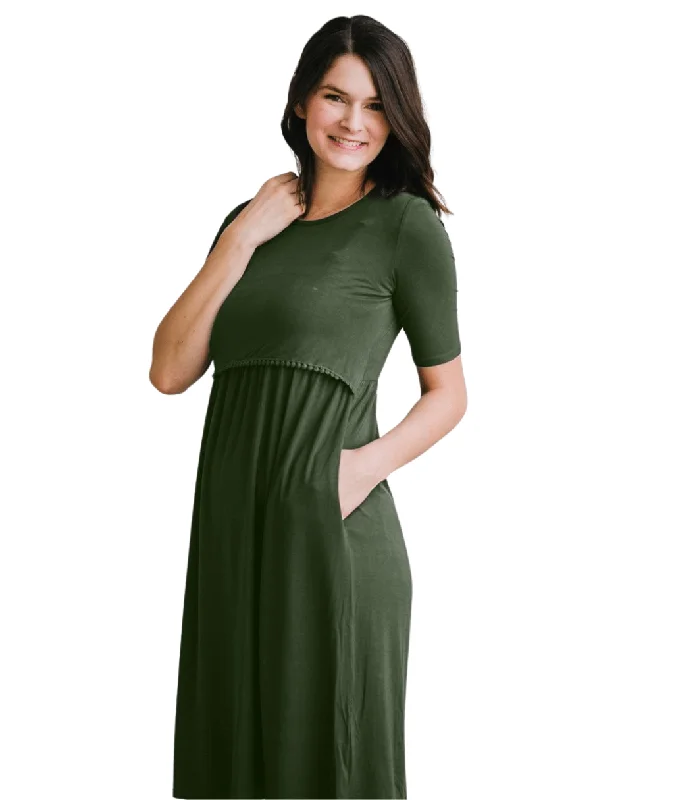 Deal Explosion Fringe Nursing Dress