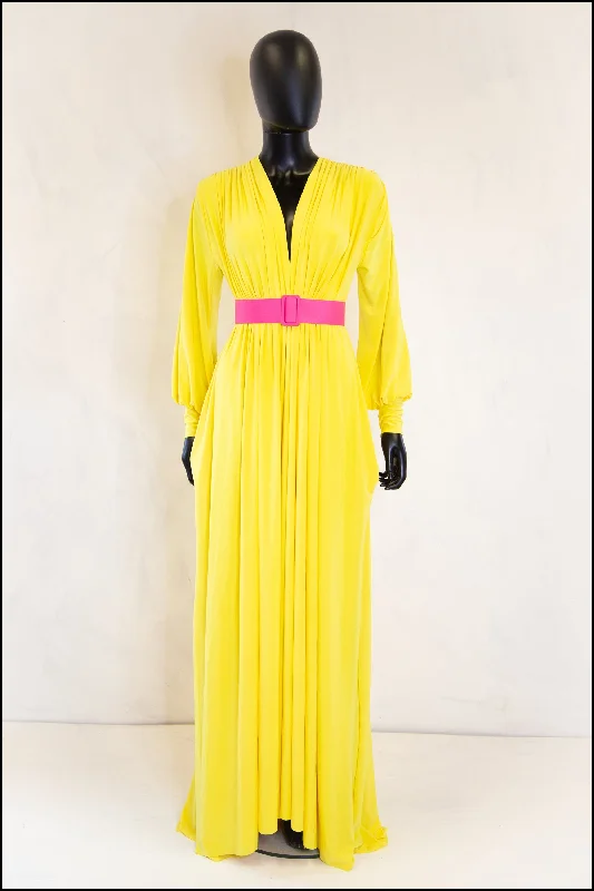 Vamp - Canary Yellow Maxi Dress