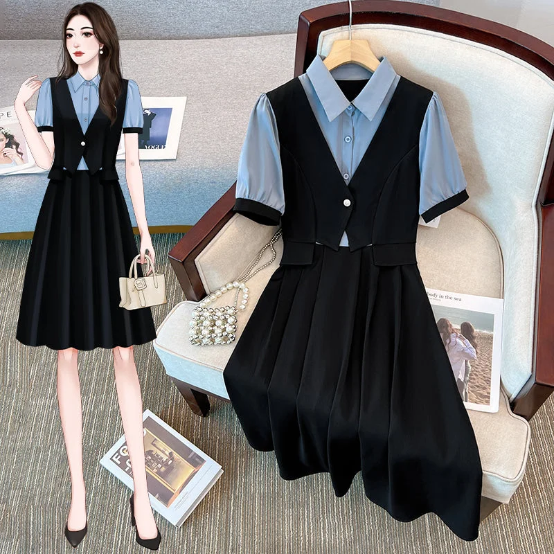 Value Deals Plus Size Layer Shirt Dress