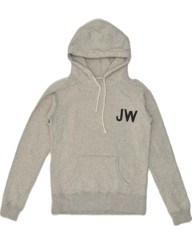 Deal Alert JACK WILLS Womens Graphic Hoodie Jumper UK 12 Medium Grey Cotton