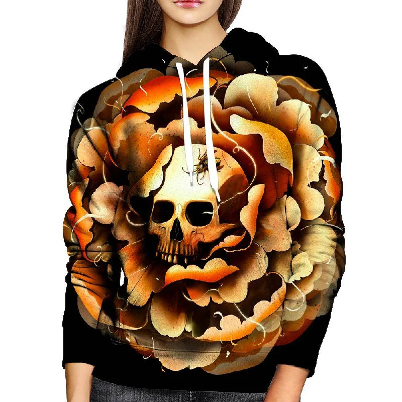 Death Bloom Womens Hoodie