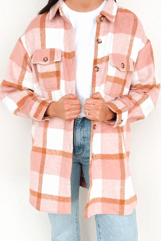 Steals and Deals Bee Shacket Pink