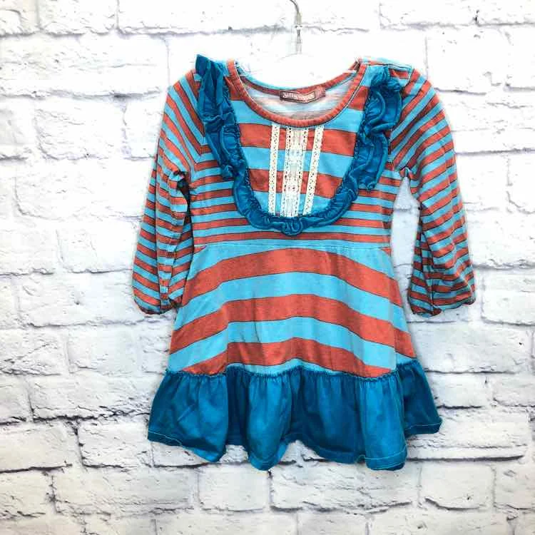 Price Cut Jelly the Pug Stripe Size 3T Girls Dress