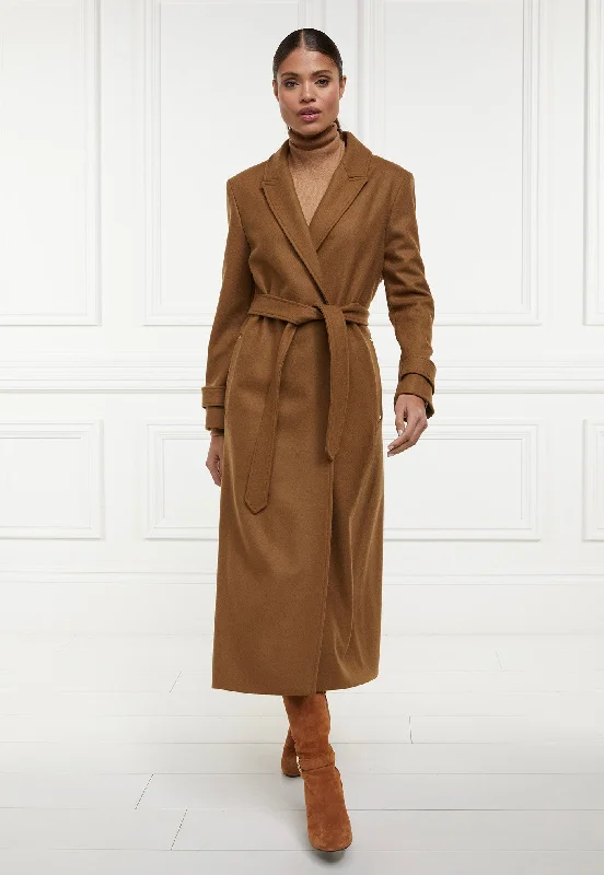 Wrap Coat - Dark Camel