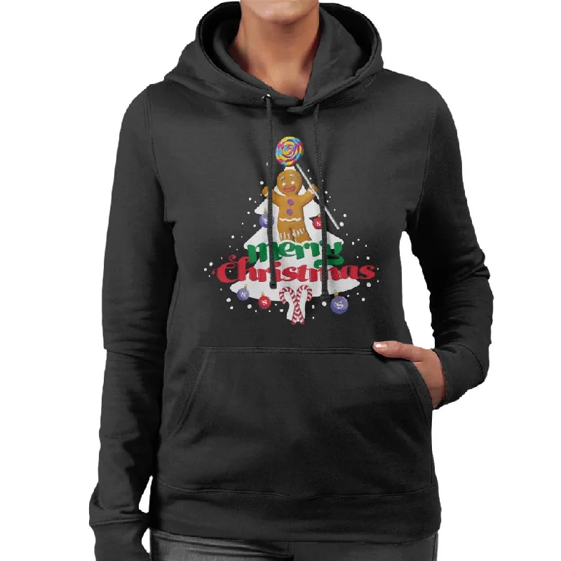 Now or Never Shrek Christmas Gingerbread Man Merry Xmas Women's Hooded Sweatshirt