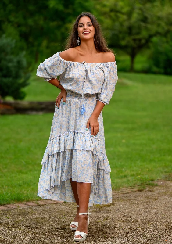 Warehouse Sale Flaminga Gypsy Blue Dress
