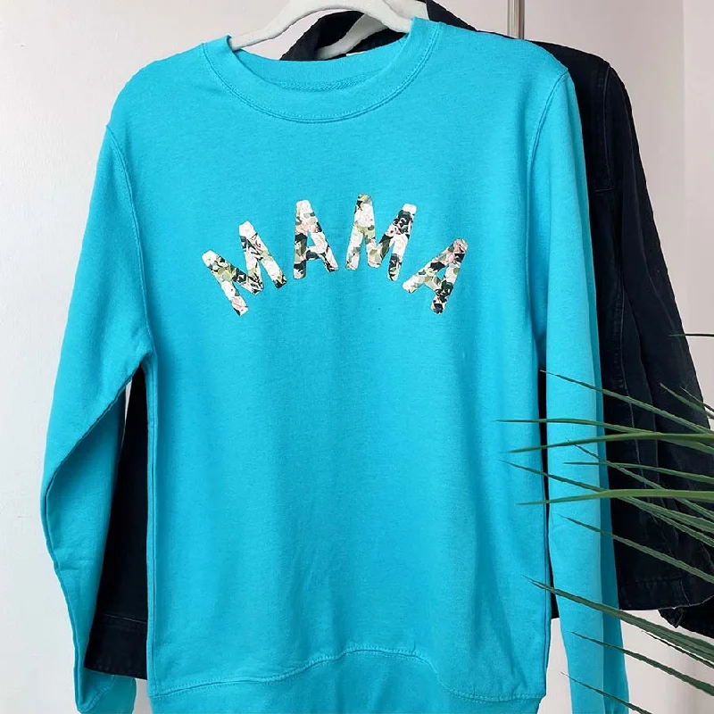Midnight Madness Mama Floral Print Sweatshirt