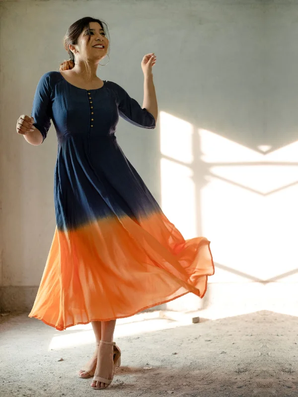 Deal Alert Sunset Horizon Fit & Flare Dress