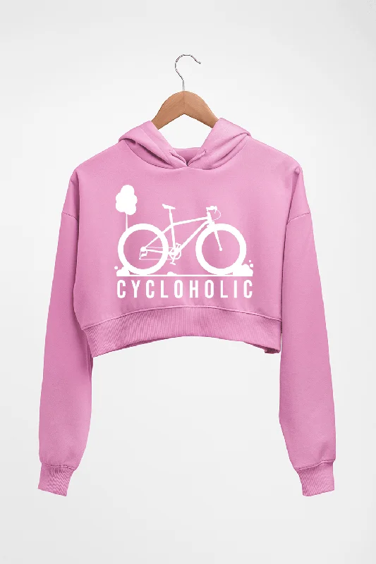 Cycloholic Crop HOODIE FOR WOMEN