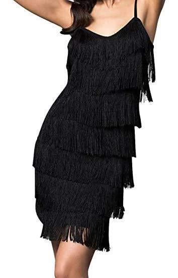 Get It Before It’s Gone WOMEN'S SHORT ALL-OVER FRINGE FLAPPER DRESS