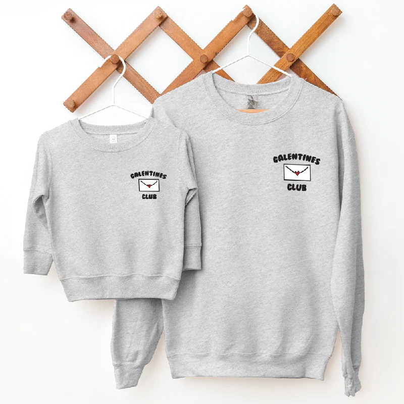 Galentines Club Matching Pocket Logo Sweatshirts