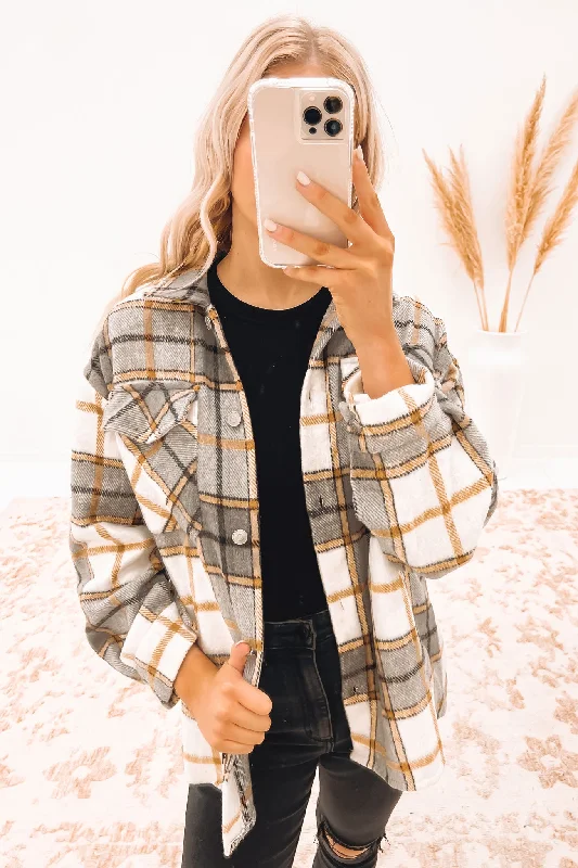 Exclusive Offers Camdyn Shacket Grey