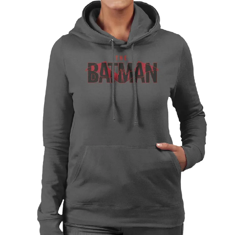 Stock Up and Save The Batman Red Bat Signal Women's Hooded Sweatshirt