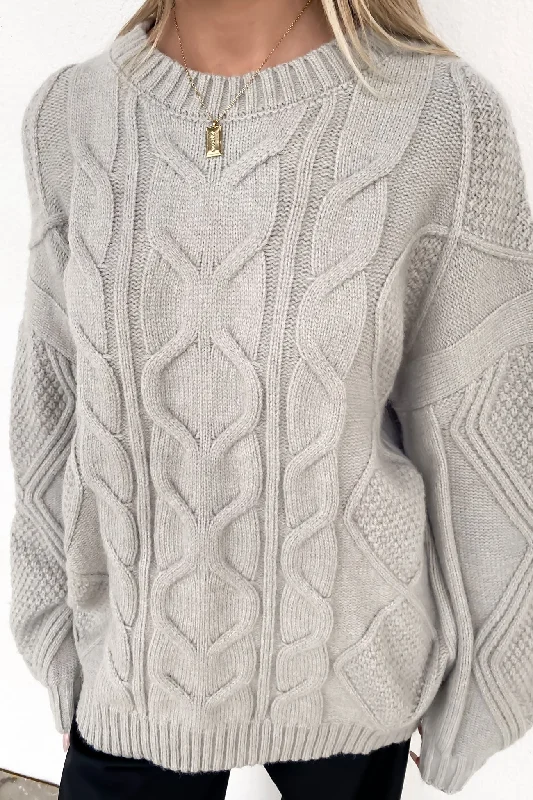 Limited Edition Sharni Knit Light Grey