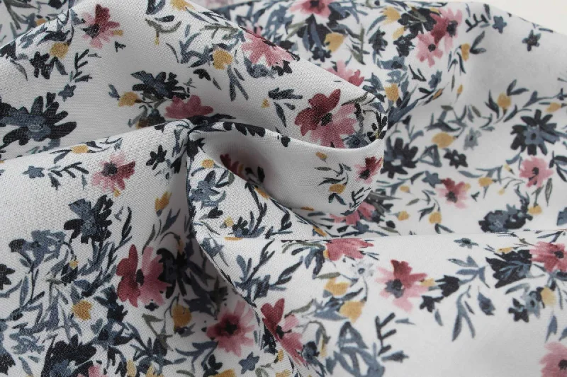Price Break Light Cotton Voile  - Floral Digital Print - 4 Variants Available