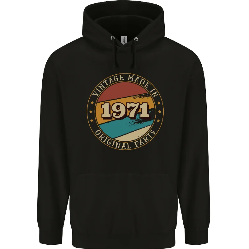 Savings Galore 53rd Birthday  Vintage Made In 1971 Mens 80% Cotton Hoodie