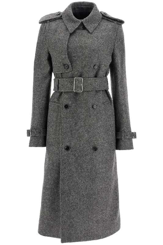 Super Bargain BURBERRY double-breasted wool trench coat