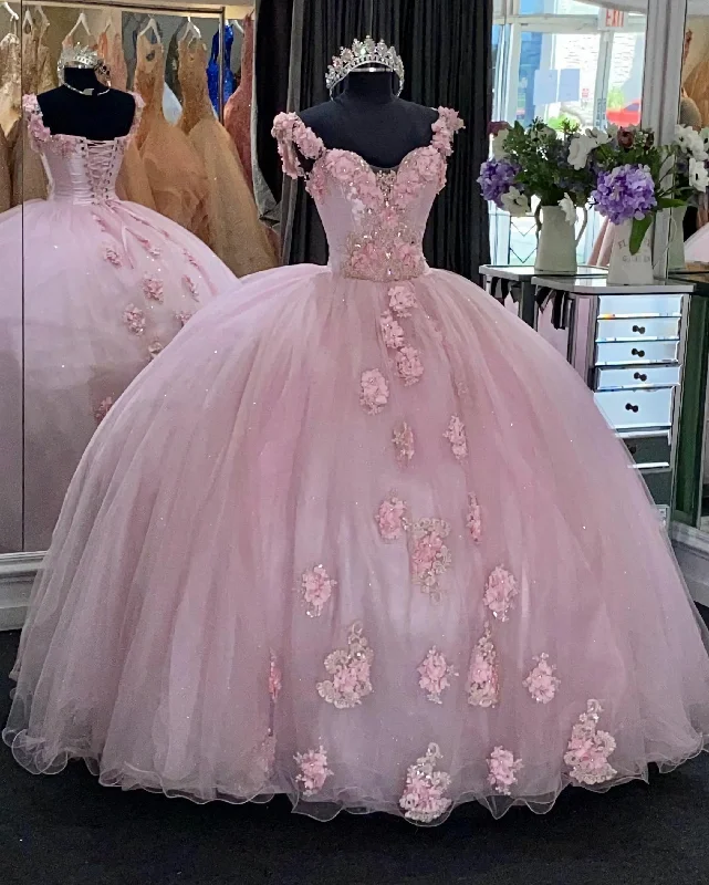 Weekend Flash Sale Elegant Long Prom Dresses, Pink Evening Dress
