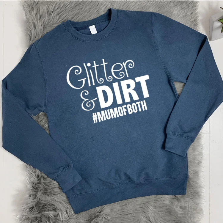 Clearance Items Glitter and Dirt Crew Sweatshirt (MRK X)