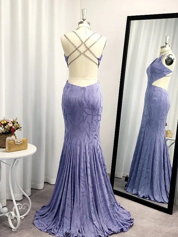 Grand Opening Sale Sheath Column Sleeveless V Neck Ruffles Sweep Brush Train Dresses