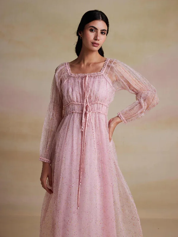 Teaberry Organza Dress