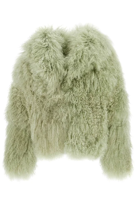 Bargain Prices THE ATTICO short oversized mongolian fur coat