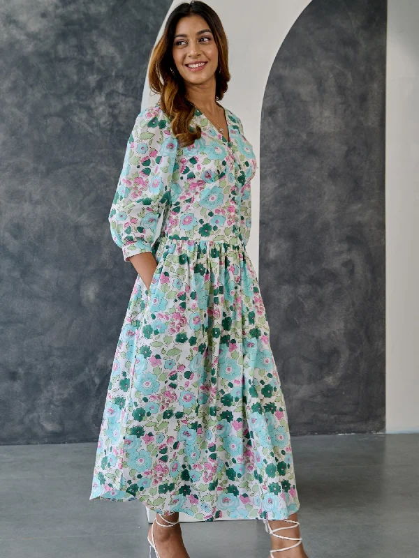 Limited Edition Pastel Floral Maxi Dress
