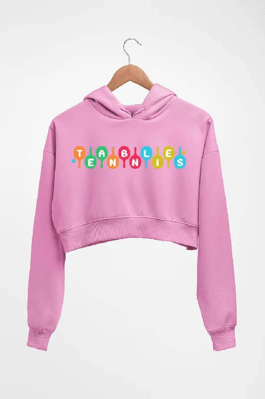 Today’s Deal Table Tennis (TT) Crop HOODIE FOR WOMEN
