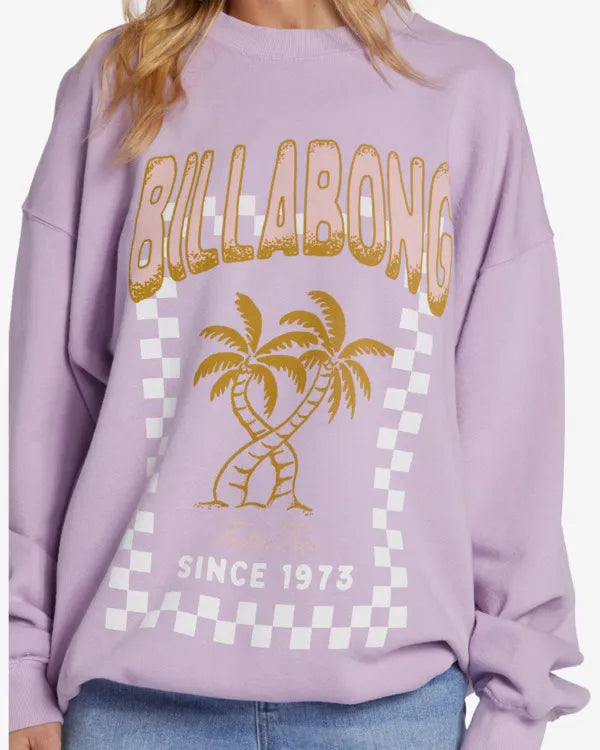 Billabong Womens Ride In Crewneck Sweatshirt PGA0