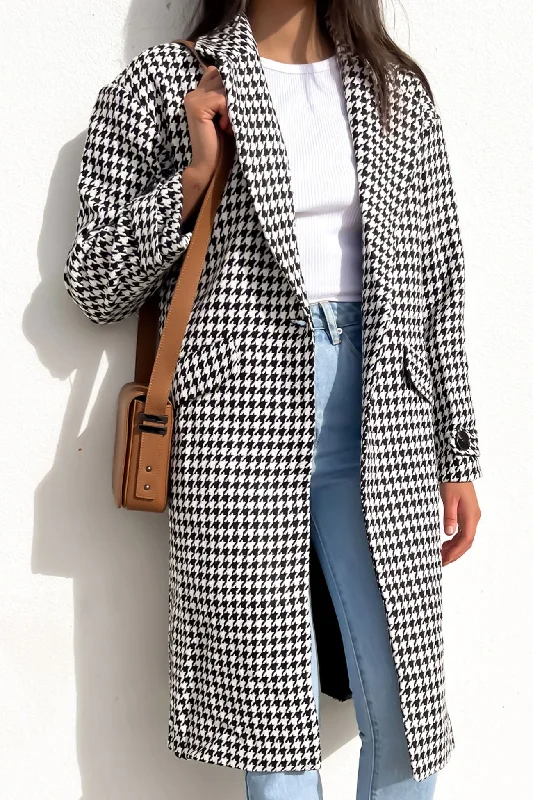 Weekend Deal Kelly Coat Houndstooth