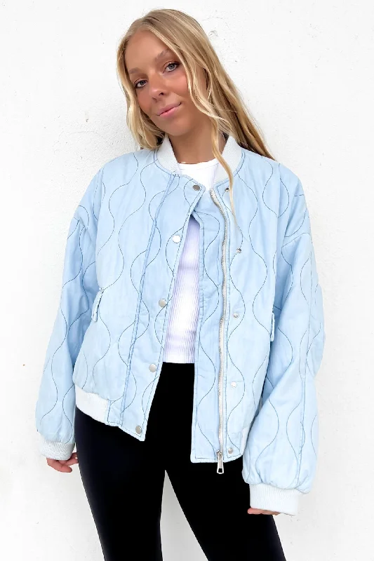 Final Markdown Kenna Chambray Jacket Blue